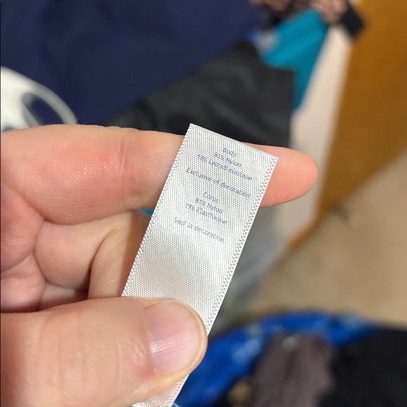 Iviva girl's size 10 lululemon rhythmic tight jacquard blue full length leggings - Picture 6 of 7